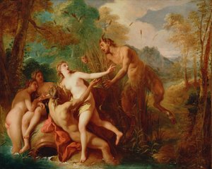 パンとシリンクス 作： Jean François de Troy
